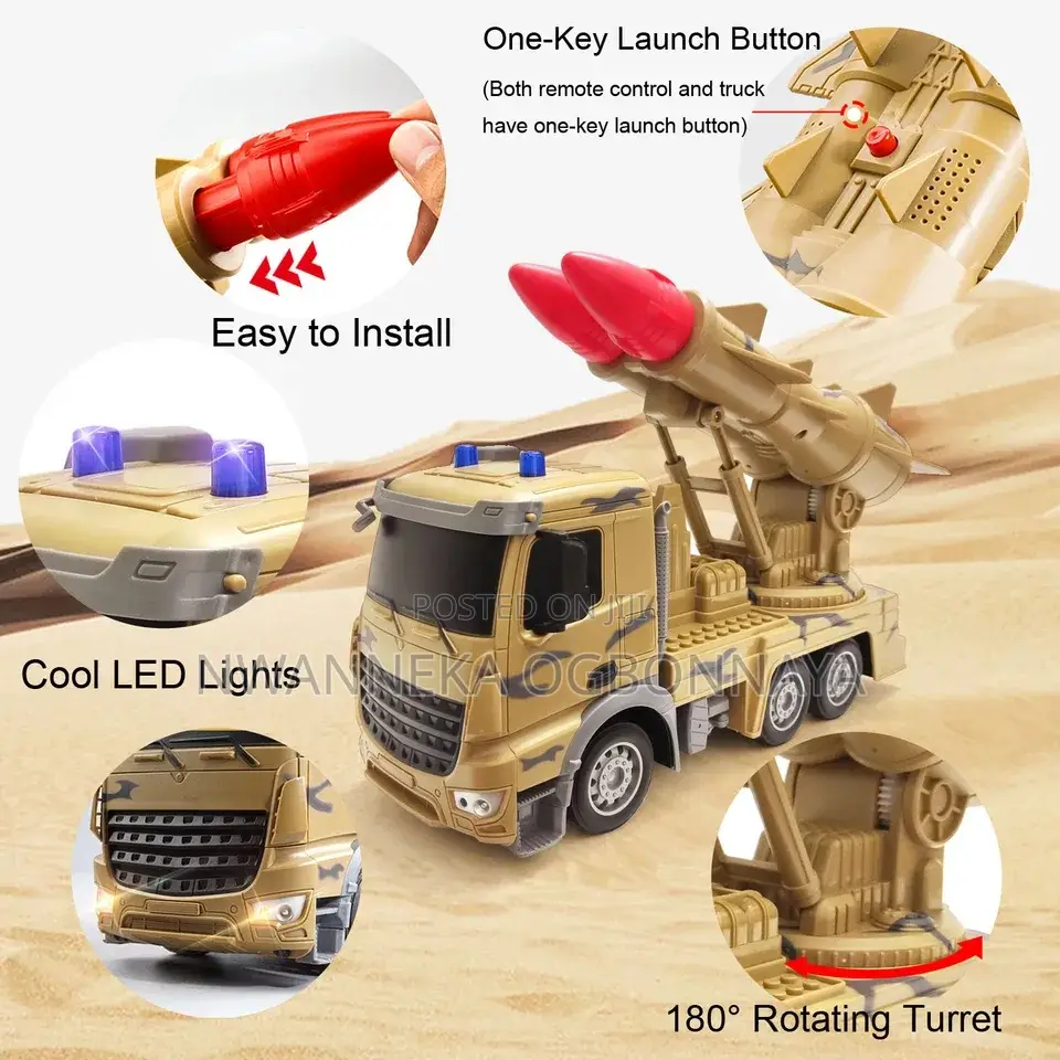 RC Military Trucks Battle Tank Toy