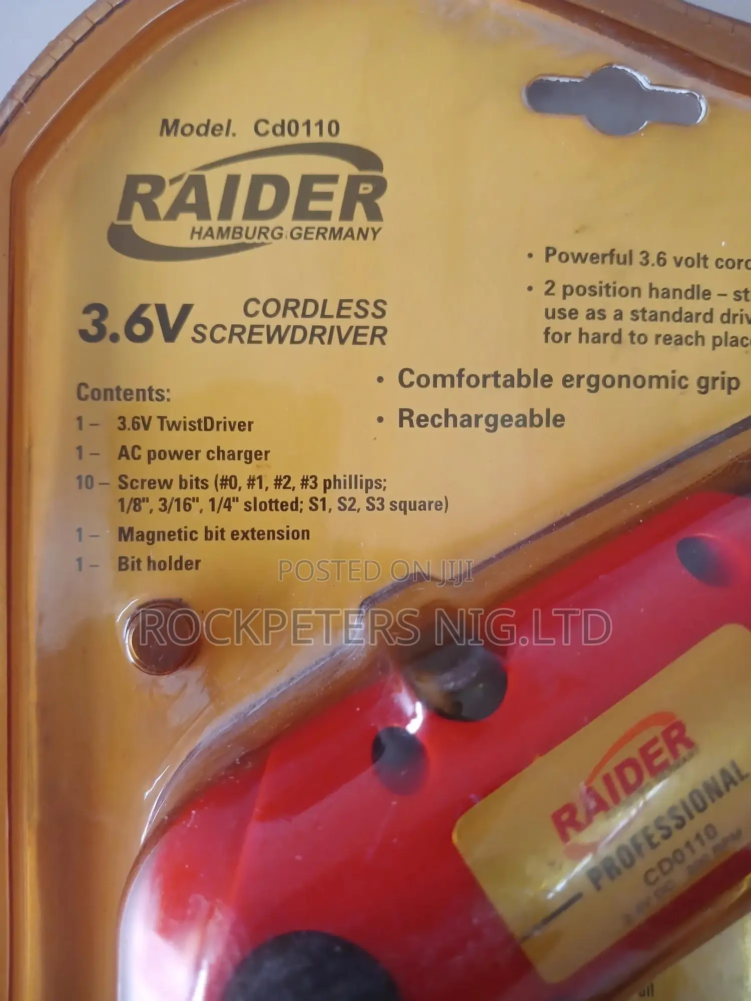 Raider 14pc Set Cordless Screwdriver Cd0110