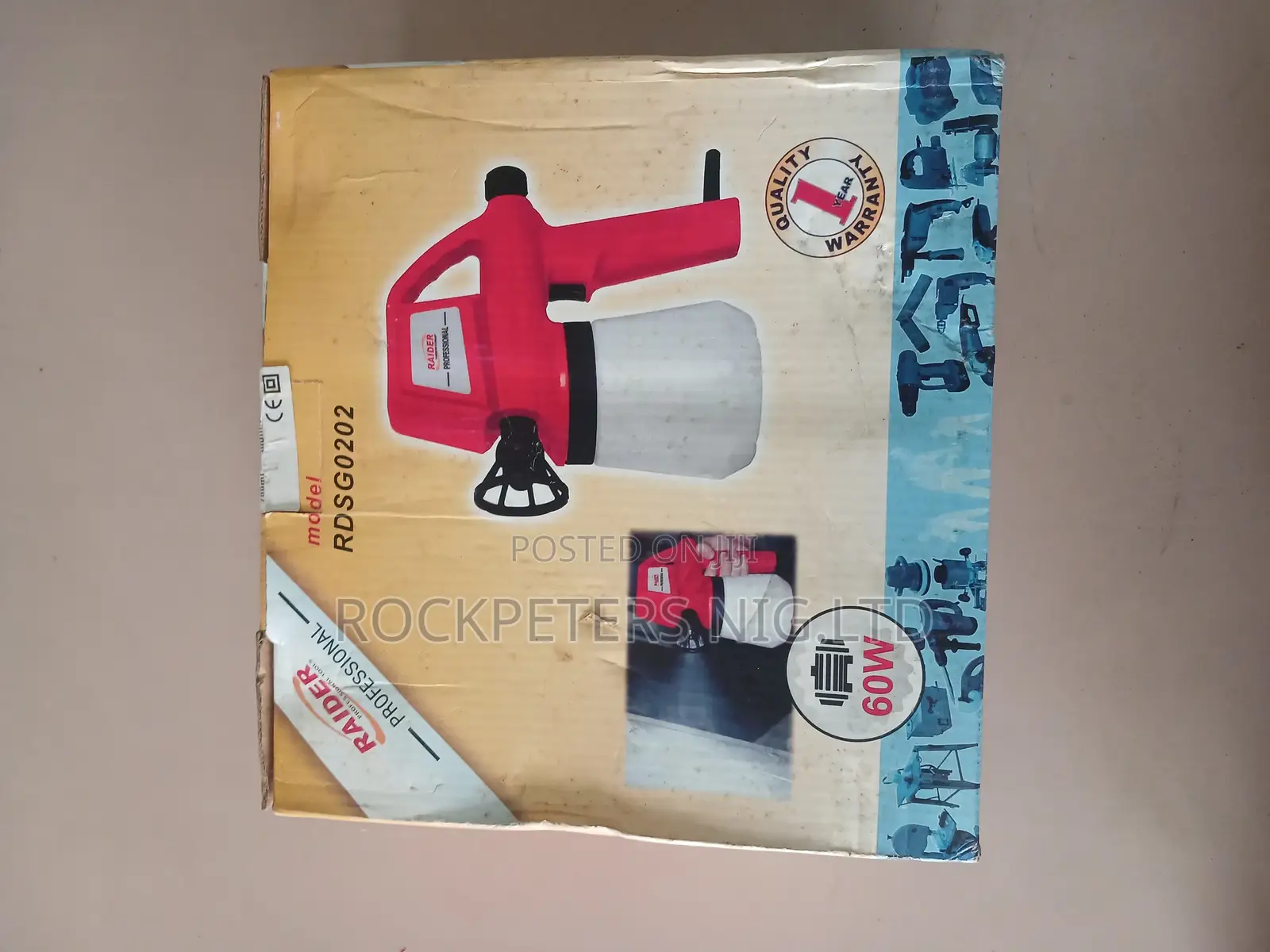 60W Raider Electric Paint Spray Gun Rdsg0202