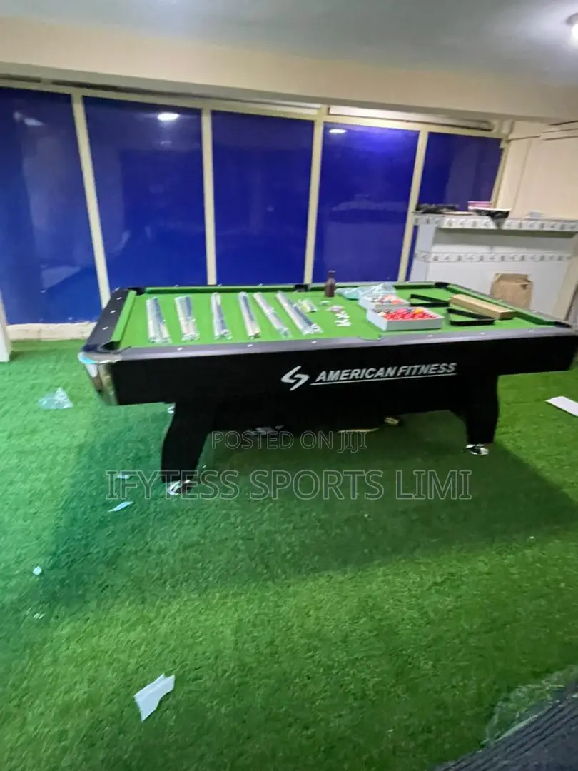American Foreign 7ft Snooker Table With Double Accessories.