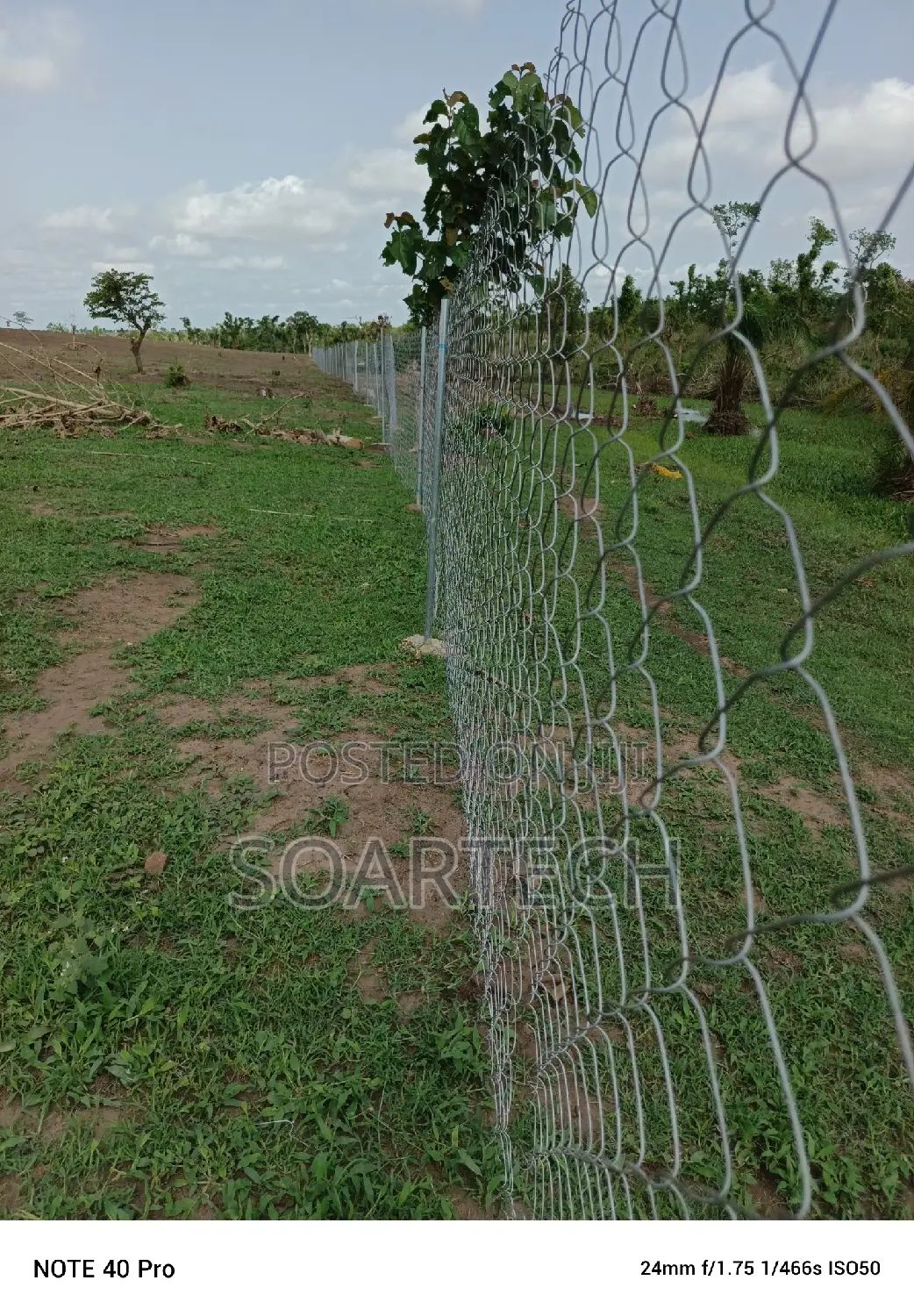 Chain Link Fencing for 500 Acres of Land at Okaka Saki Road