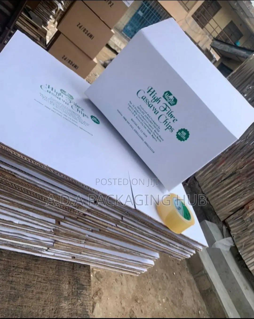 White Carton Boxes With 2 and Single Colour Branding