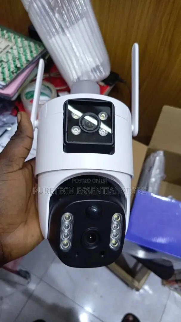 Top Vision V380 2in1 Dual Lens PTZ Solar Powered Camera