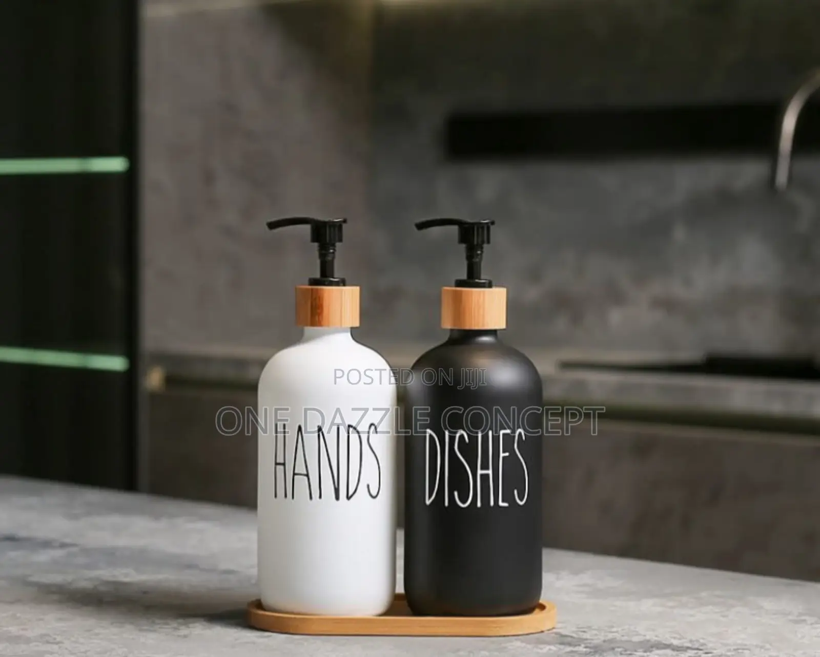 2pcs Ceramic Hand And Dish Soap Dispenser