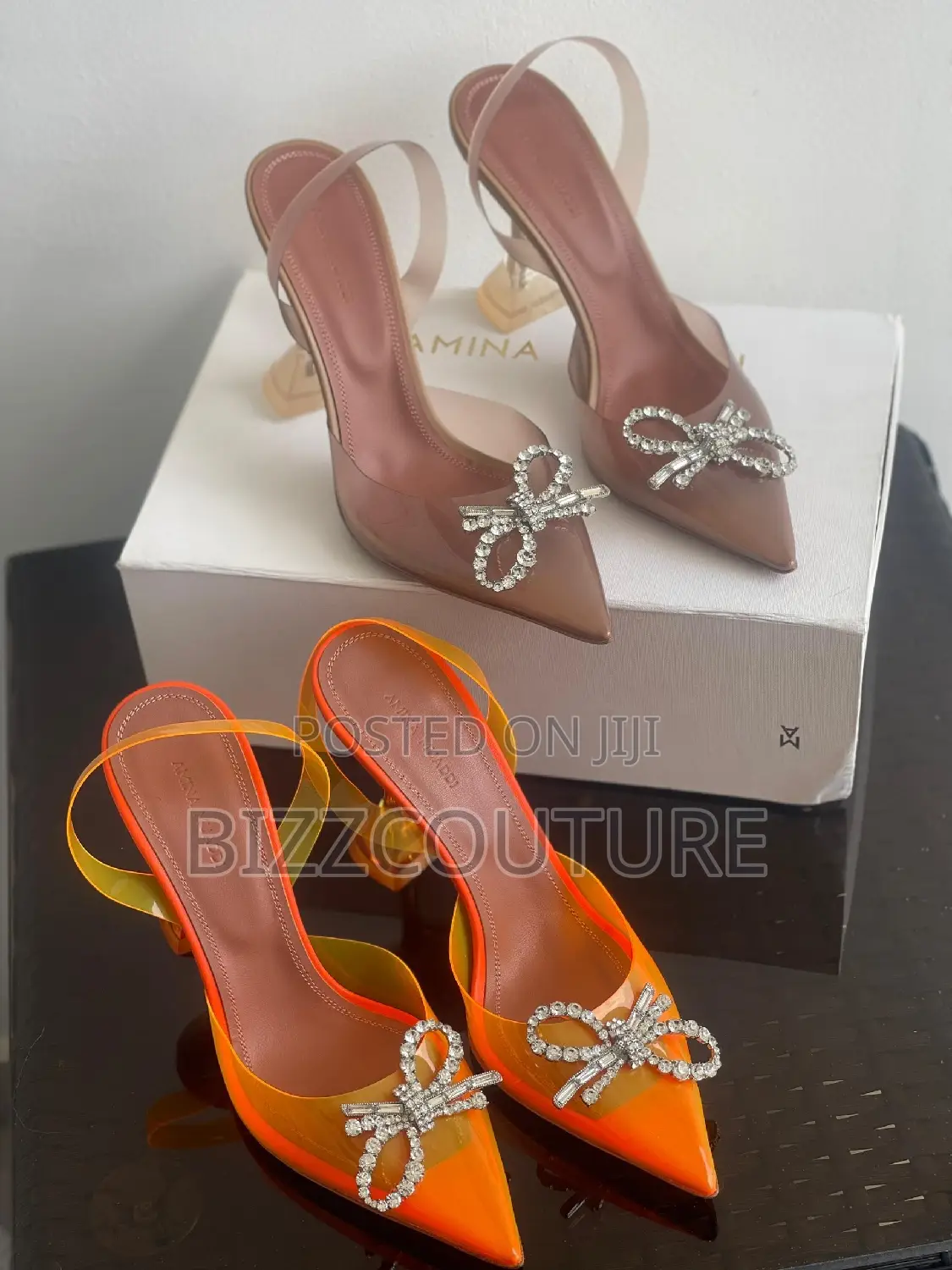 Original AMINA MUADDI Heels Available in Store