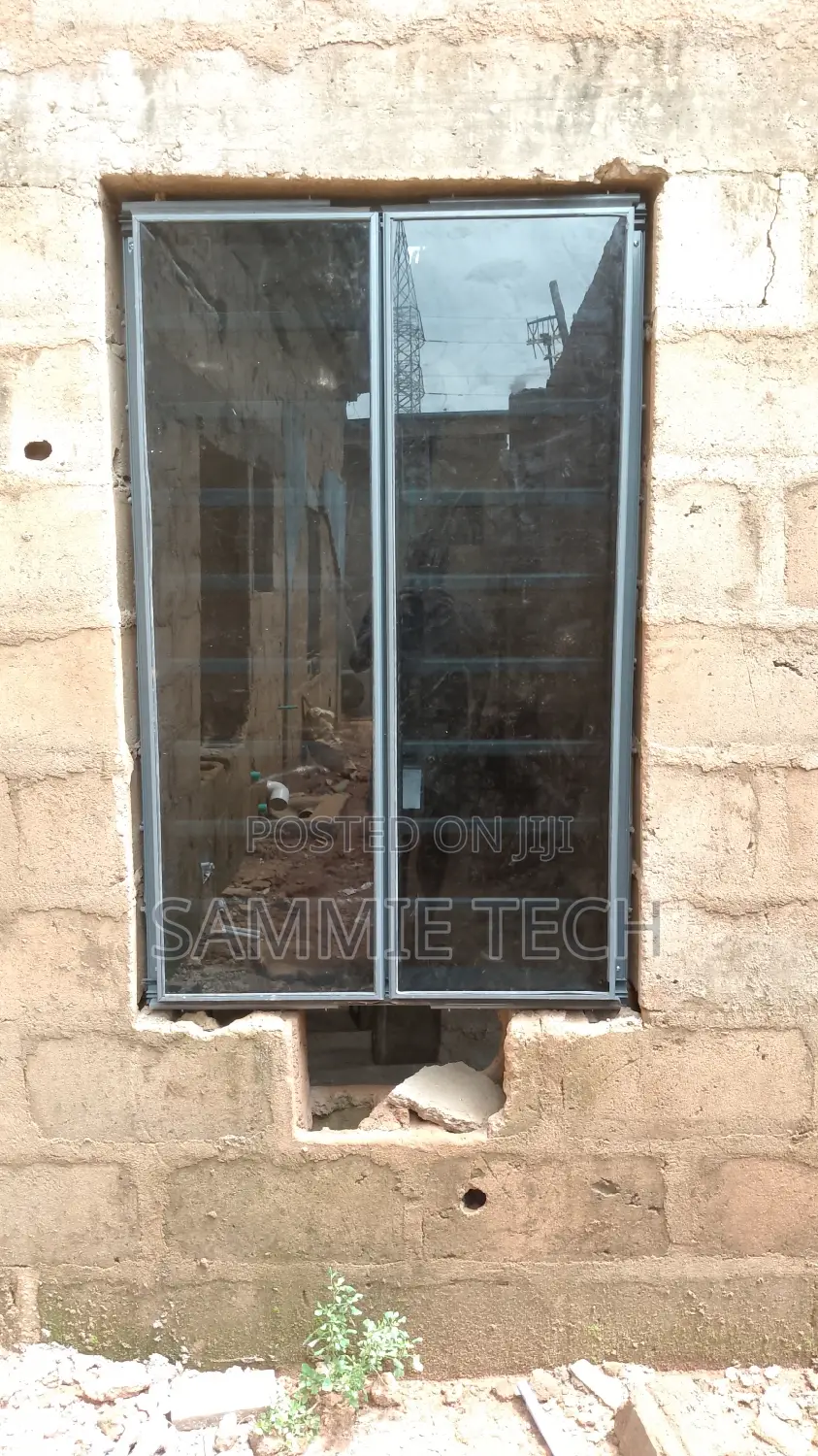 Frameless Transum Window With Inn R Burglaries and Inner Net