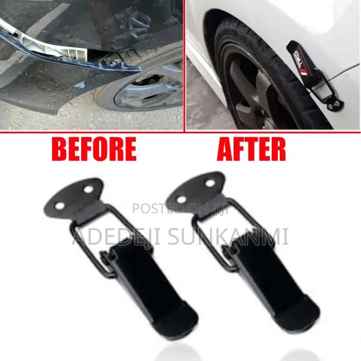 Car Bumper Pull Hooks Connecting Locks and Fixing Clips