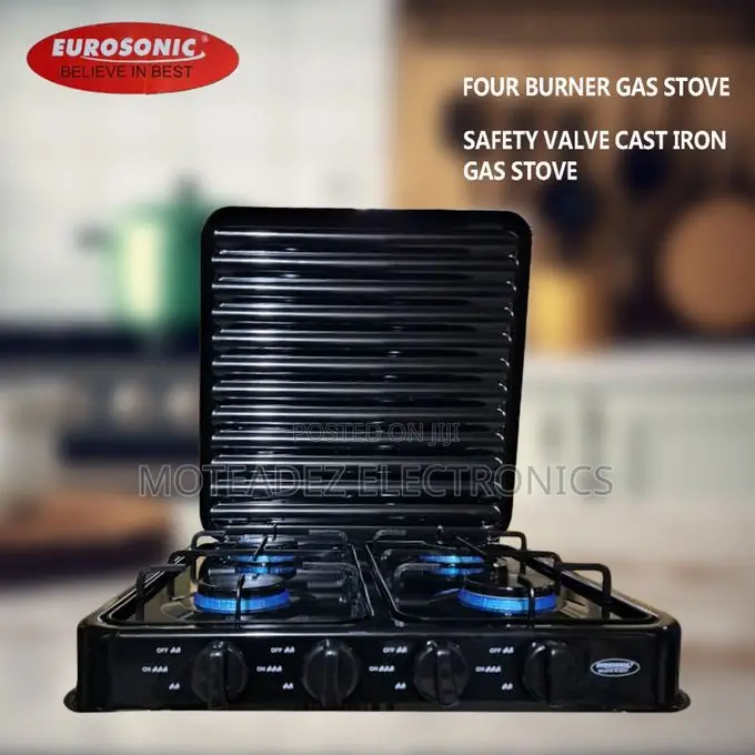 Eurosonic 4 Burner Auto Ignition Table Top Gas Cooker/Burner