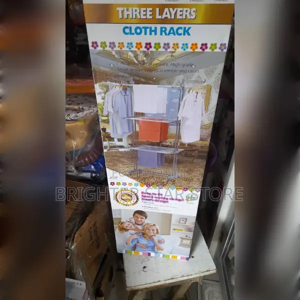 Evergreen Durable/Foldable Baby Cloth Hanger Dryer- 3 Tiers