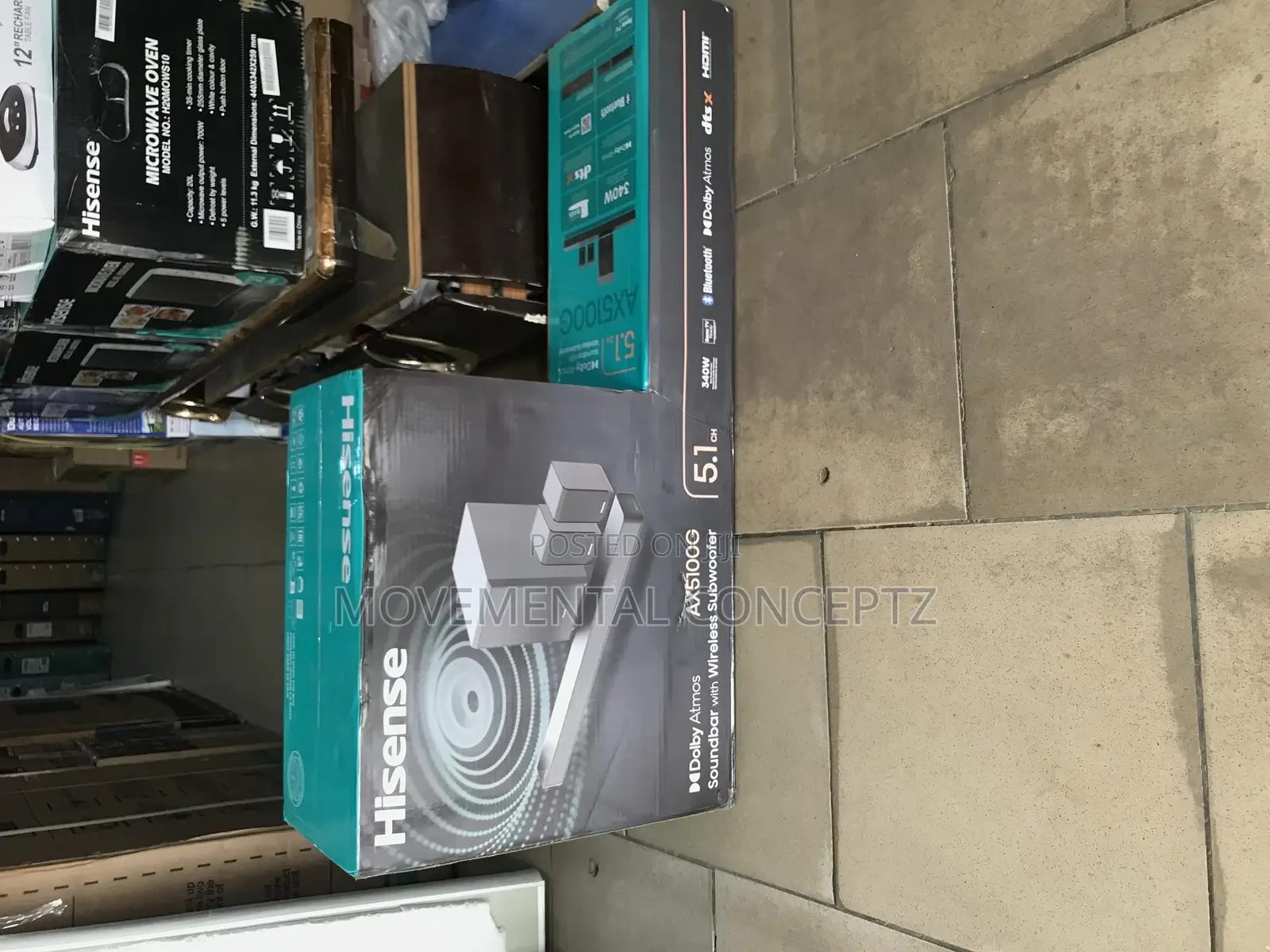 Hisense Soundbar Ax5100g 340watts With Wireless Subwoofer