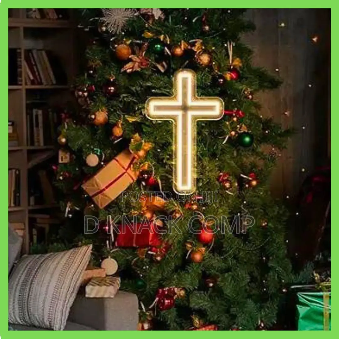 Jesus Cross Led Neon Light for Wall Decor Christening Day