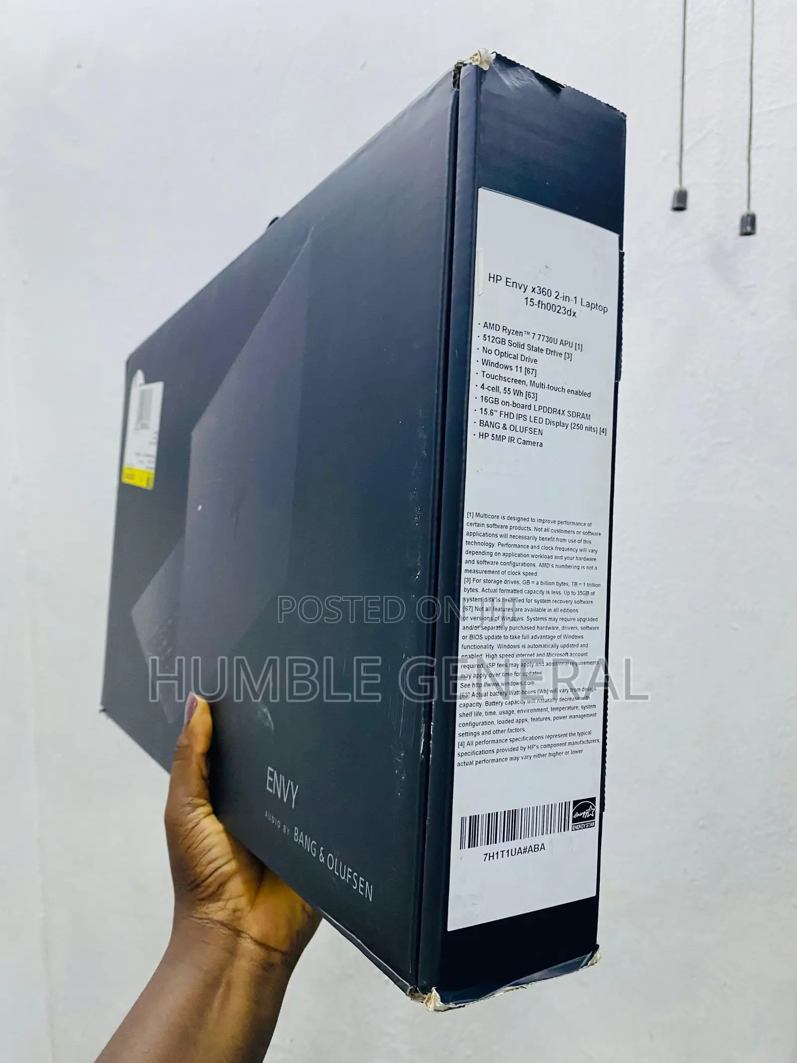 New Laptop HP Envy 15 16GB AMD Ryzen 7 SSD 512GB