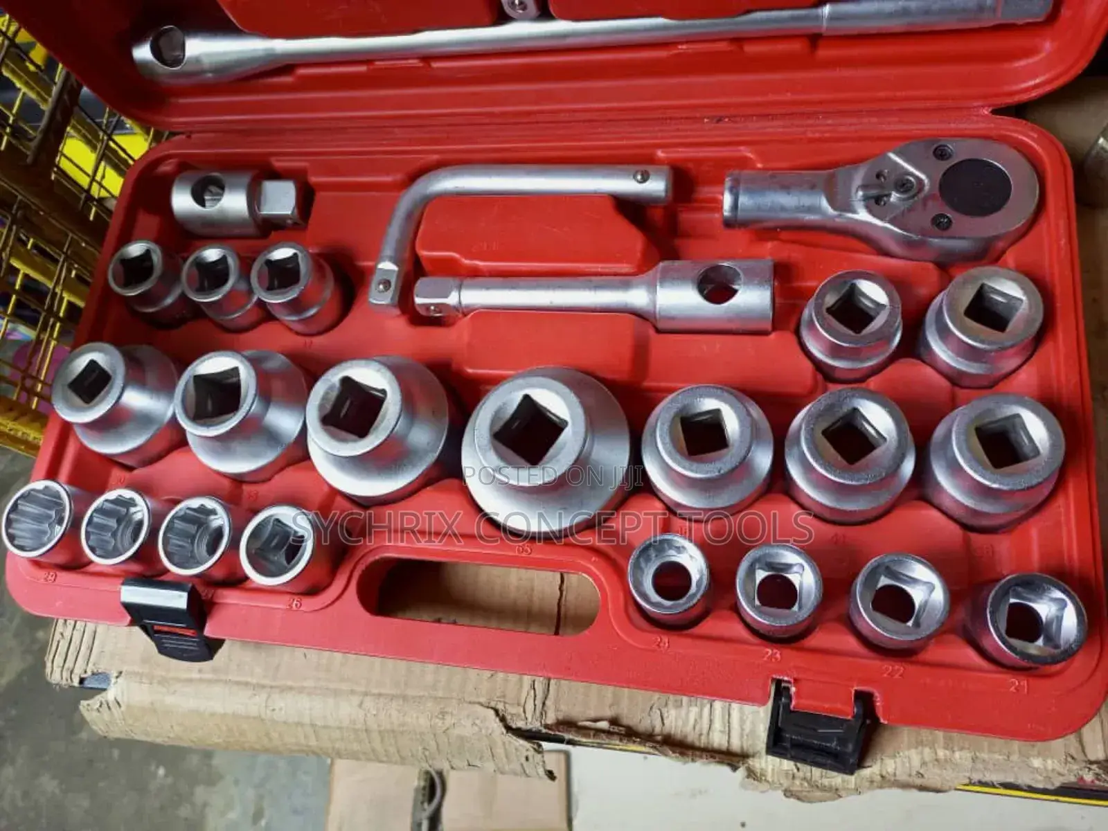 Ratchet Socket Set- 1 Inch 31⁄4 - 21mm to 65mm - 26pcs