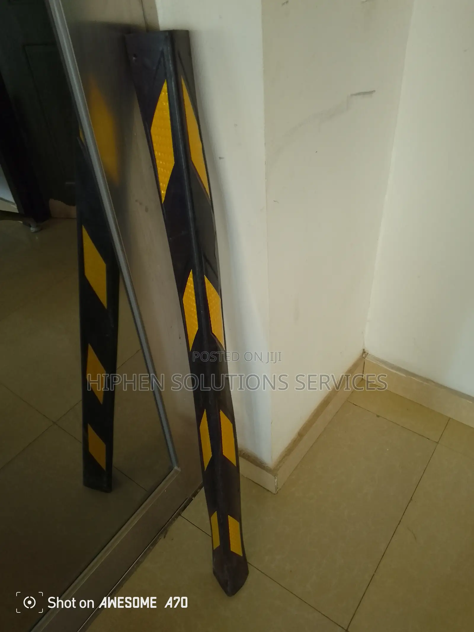 Safety 78cmx10ccm Rubber Wall Corner Guard
