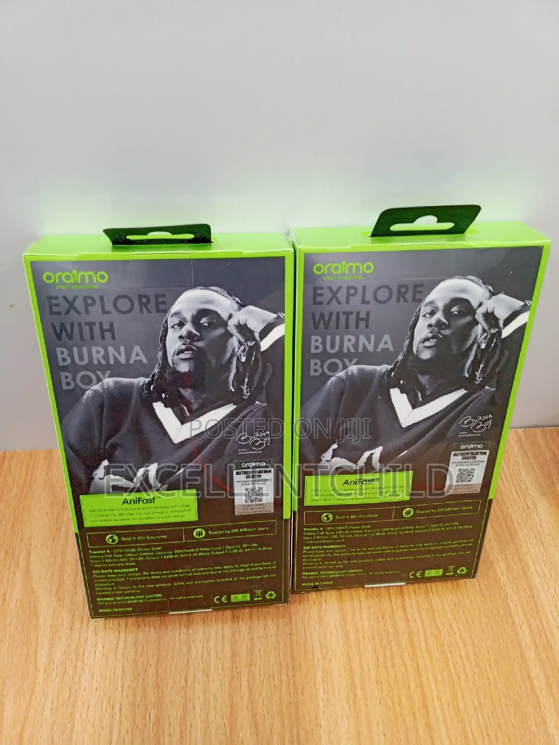Oraimo 20,000 Mah Power Bank Enable Fastest Charging Device