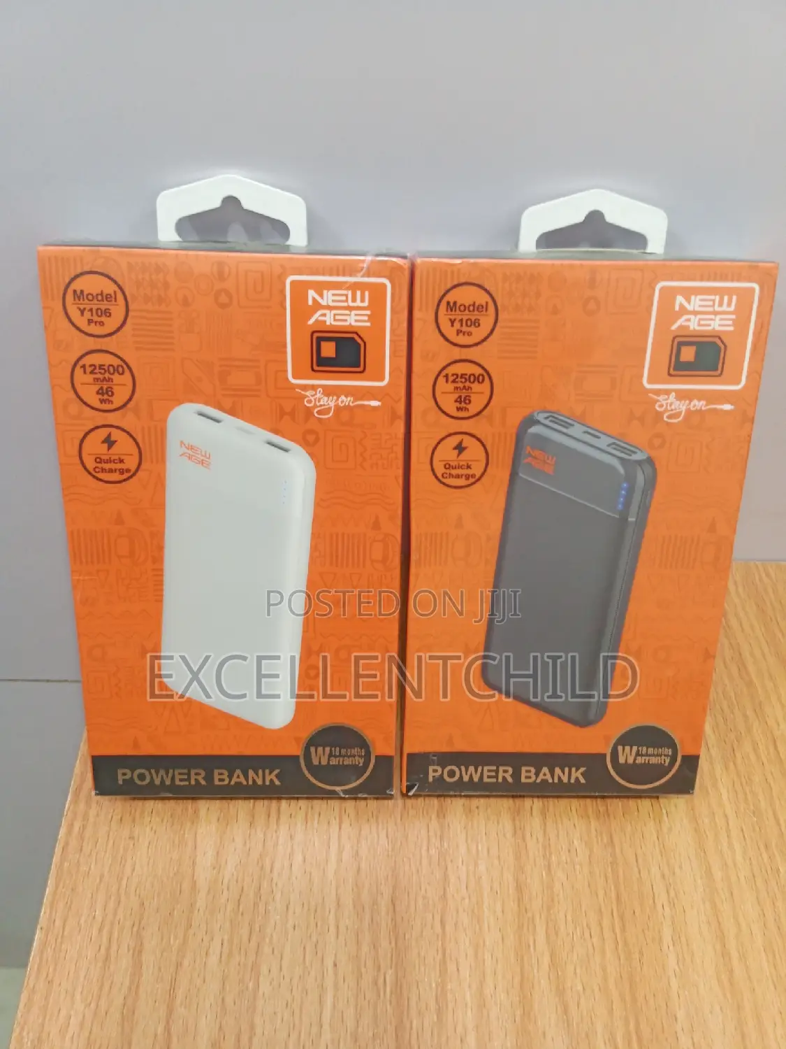 New Age 12500 Mah Power Bank (Y106 Pro)