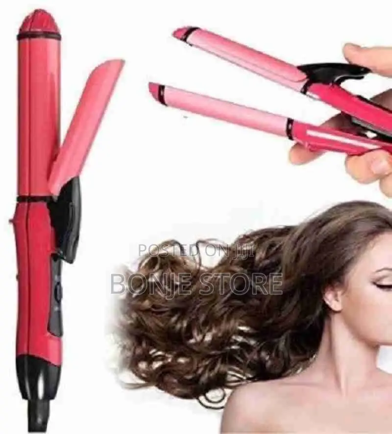 2-1 Electric Hair Straightener and Curler - NOVA