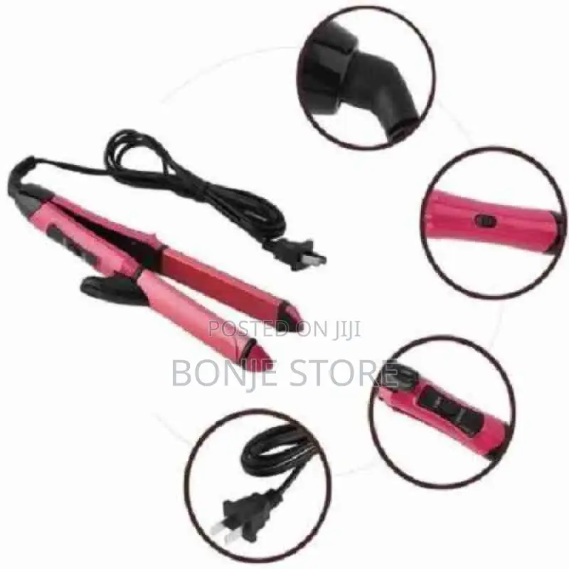 2-1 Electric Hair Straightener and Curler - NOVA