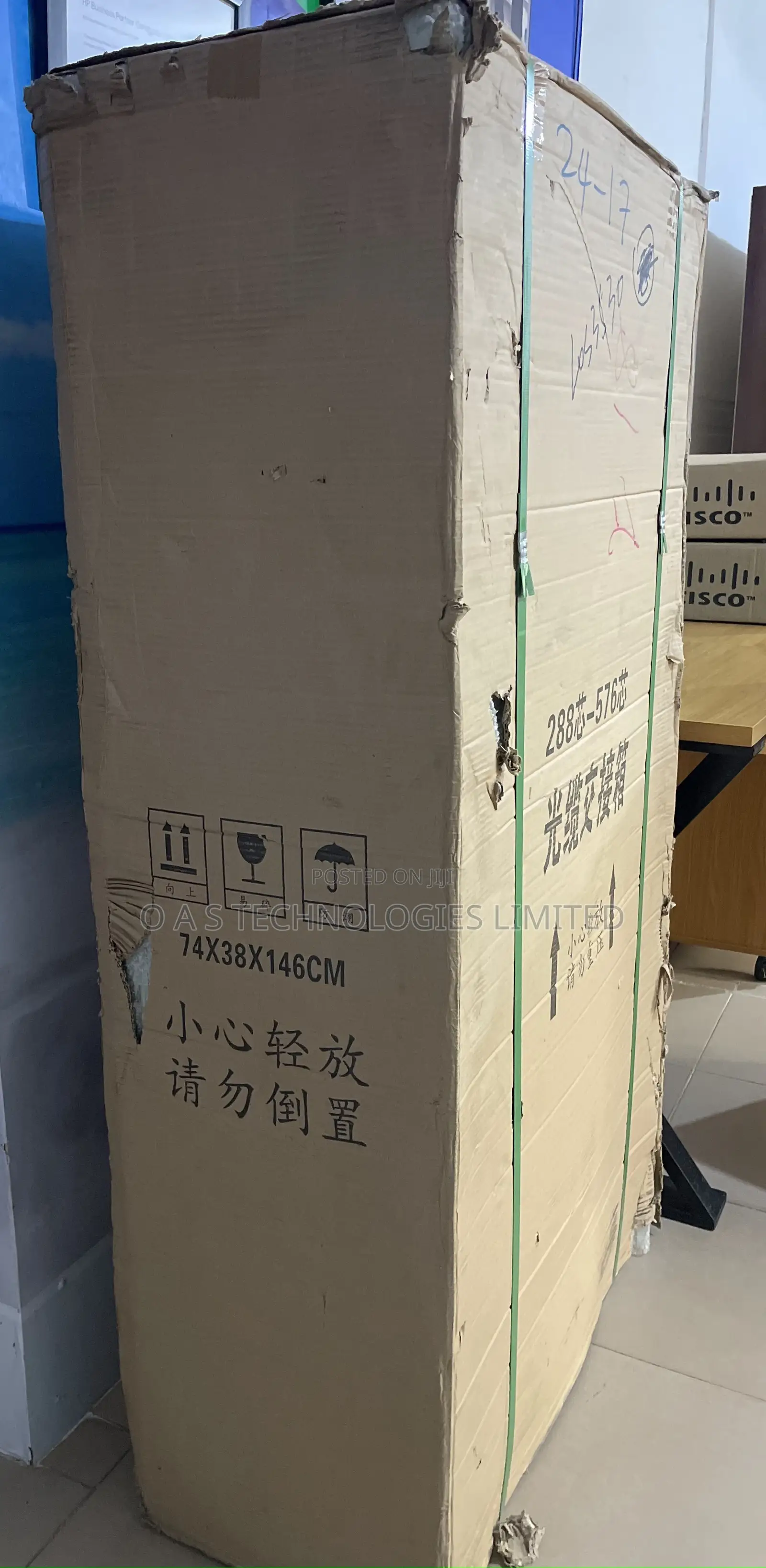 288 Core Fiber Optic Terminal Box 74x38x146 Cm