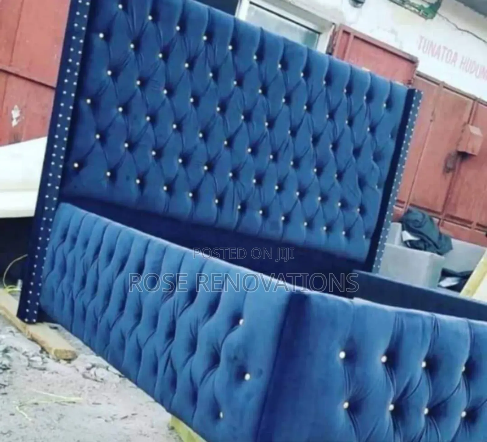 Blue Color Bedframe