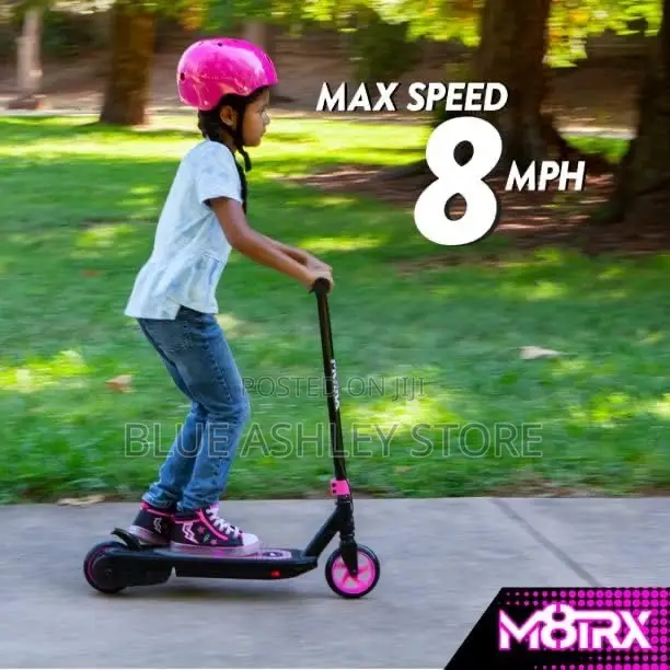 M8TRIX Blue 12V Electric Scooter for Kids Ages 6-12