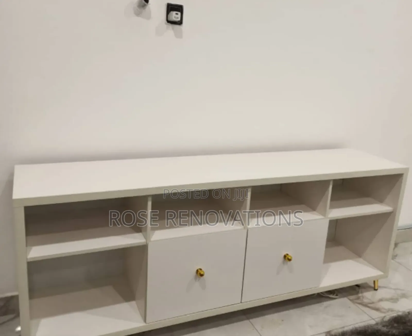 New HDF Tv Media Console Table With Open Storage/Shelves