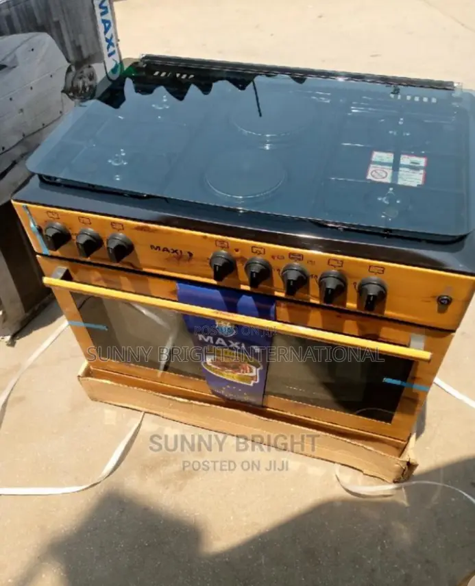 Maxi Wooden Gas Cooker 60by90 4 Gas and 2 Electric