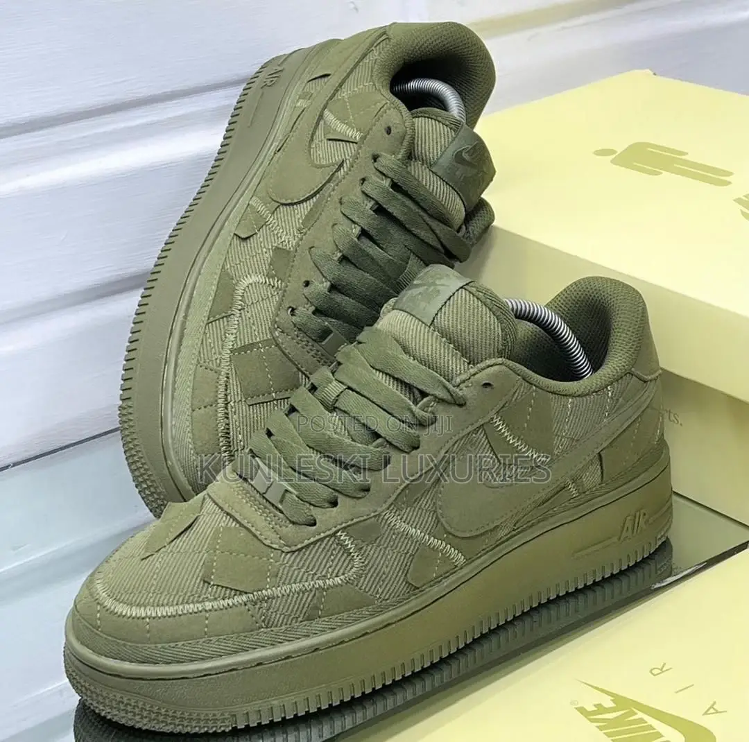 Nike Billie Eilish Air Force 1 Panneled Suede Sneakers