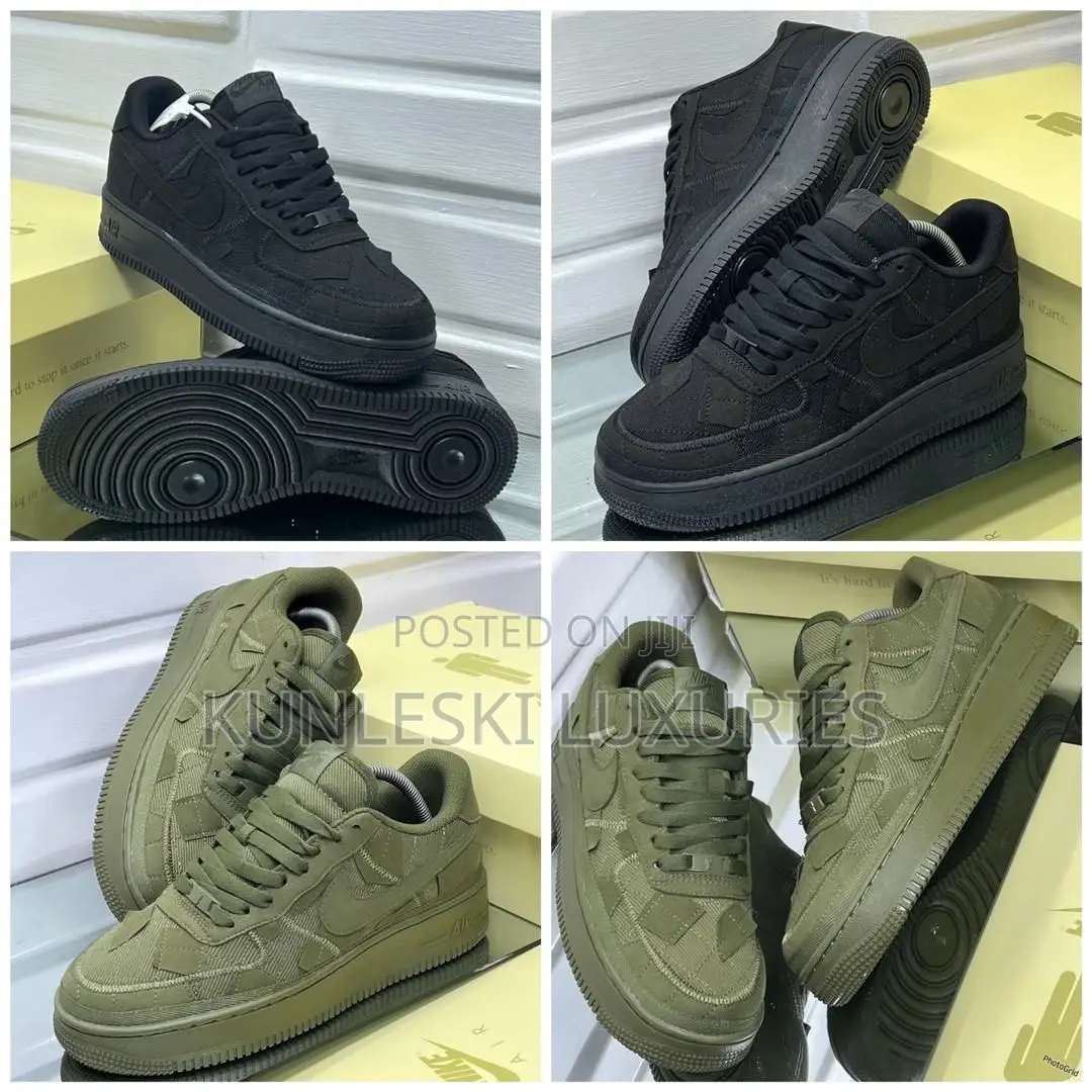 Nike Billie Eilish Air Force 1 Panneled Suede Sneakers