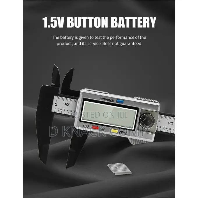 Electronic Digital Caliper Carbon Fiber Measuring Tool 150mm