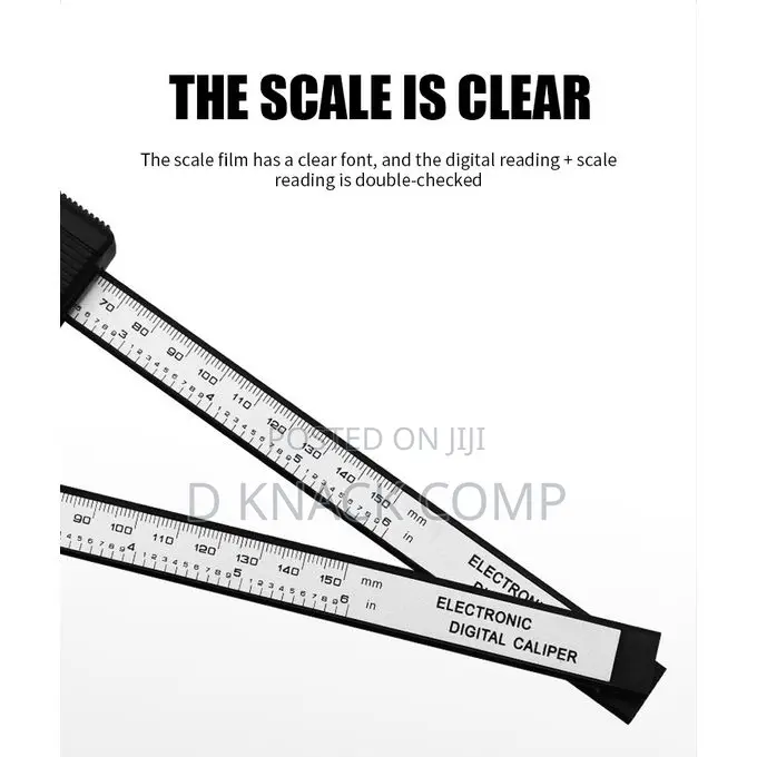 Electronic Digital Caliper Carbon Fiber Measuring Tool 150mm
