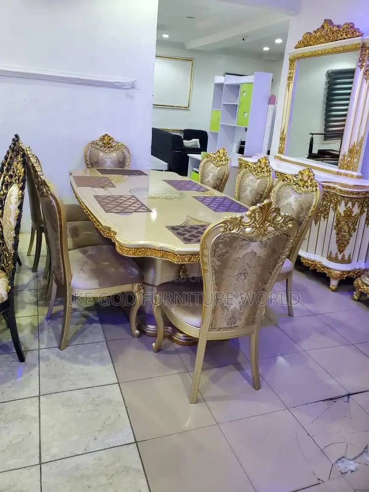 8seater High Classic Turkish Royal Family Dining Table