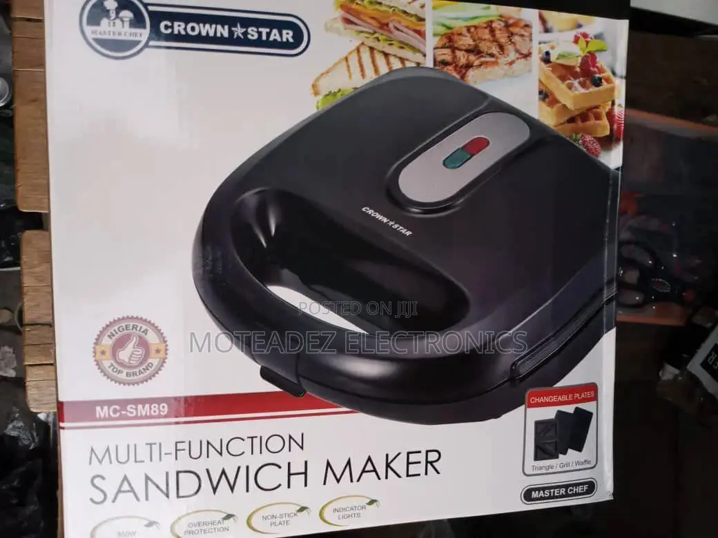 Master Chef 3in1 Sandwich Toaster, Grill and Waffle Maker