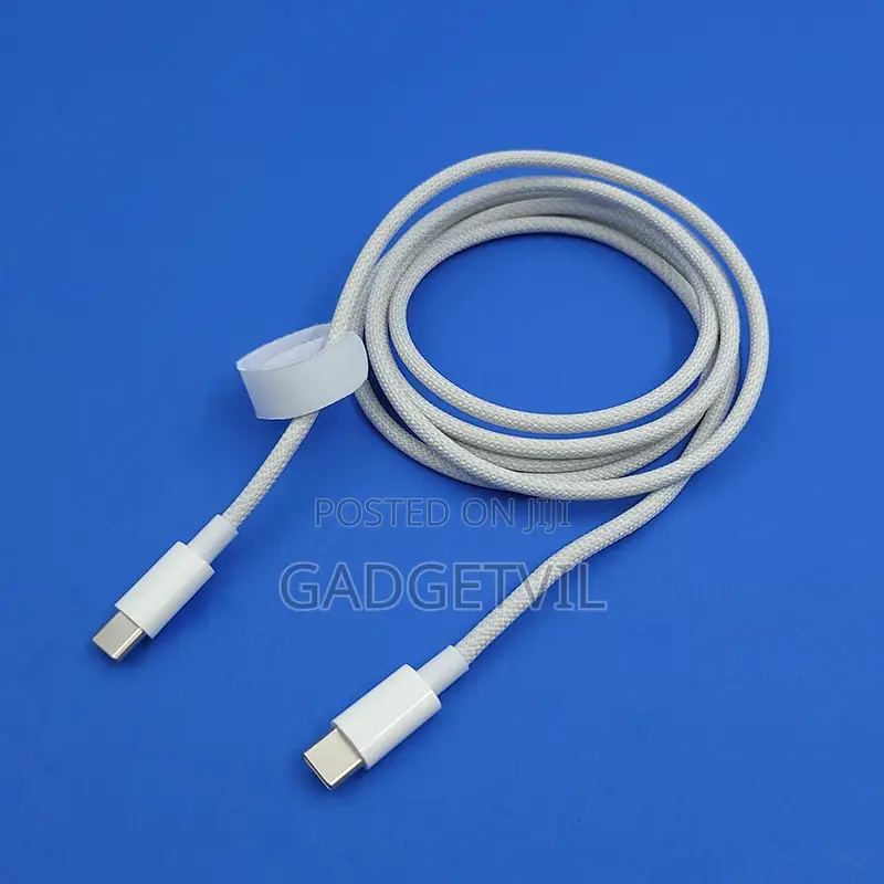 60w 1.5m Usb C To 8-pin Braided Data Cable For iPhone