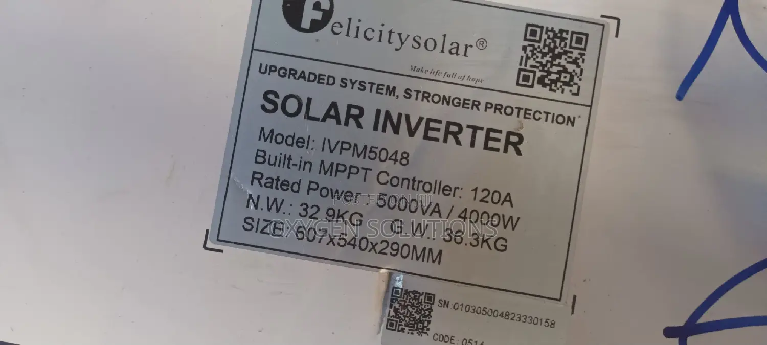 5kva 48v Ivpm Felicity Hybrid Inverter