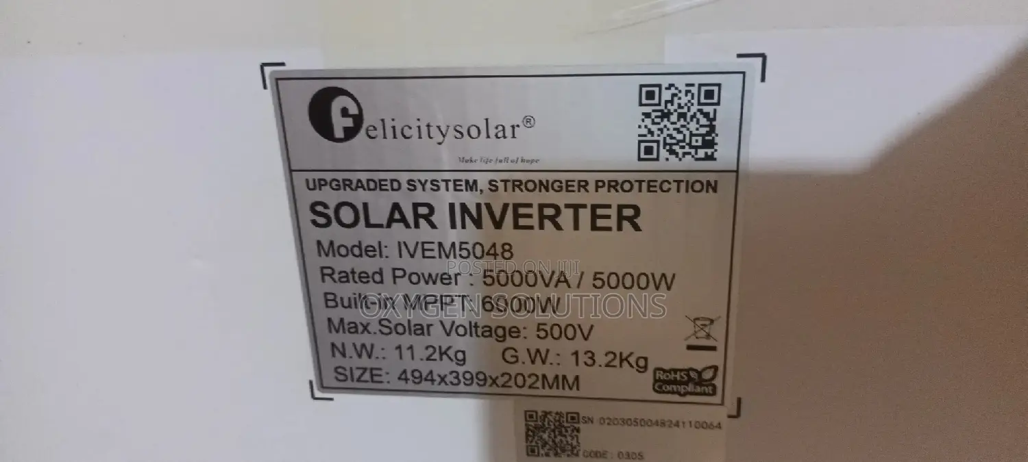 5kva 48v Ivem Felicity Inverter