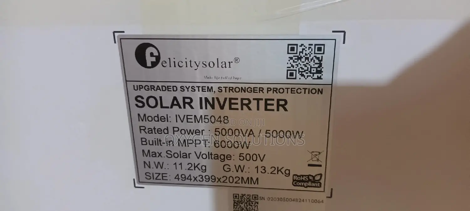 5kva 48v Ivem Felicity Inverter
