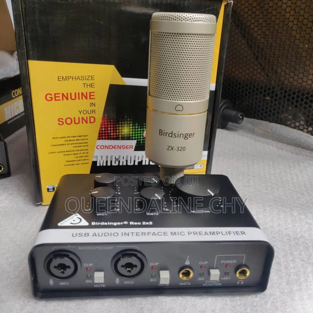 Condenser Microphone With Soundcard