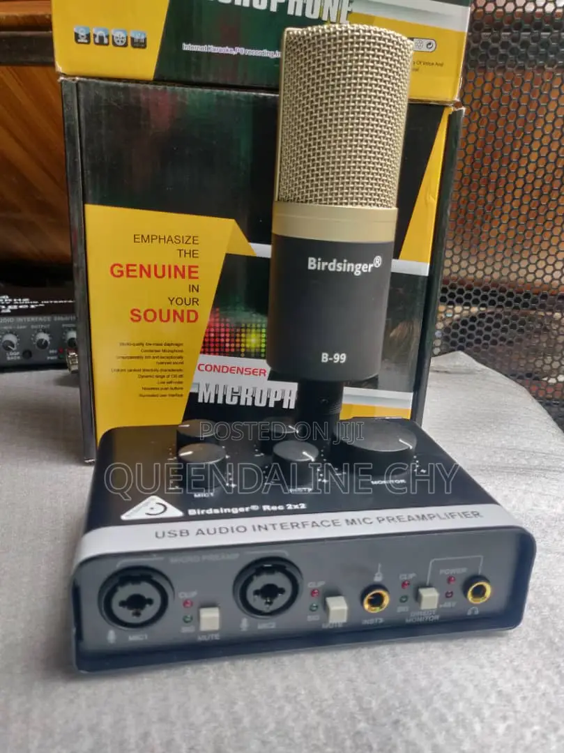 Condenser Microphone With Soundcard