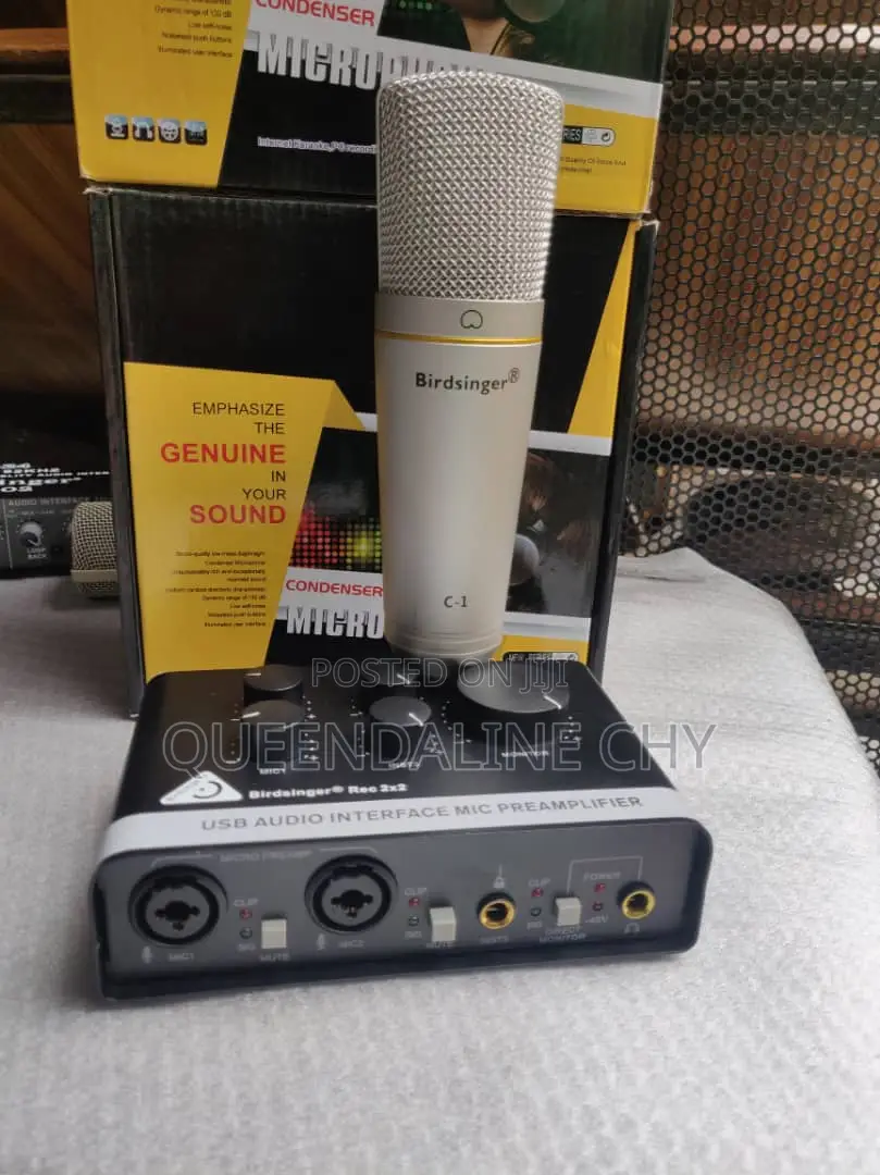 Condenser Microphone With Soundcard