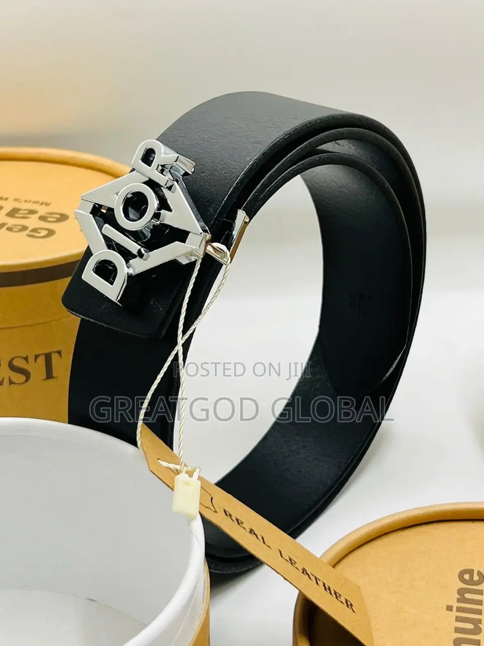 Genuine Dior Leather Belt