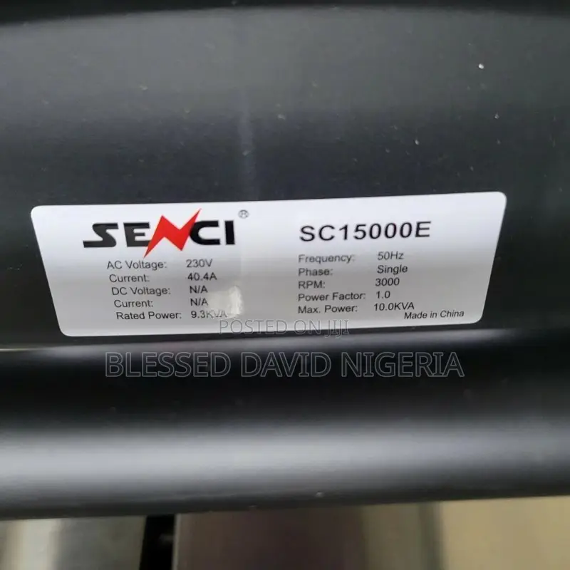 Senci SC15000E, 9.3kva Key Starter Generator