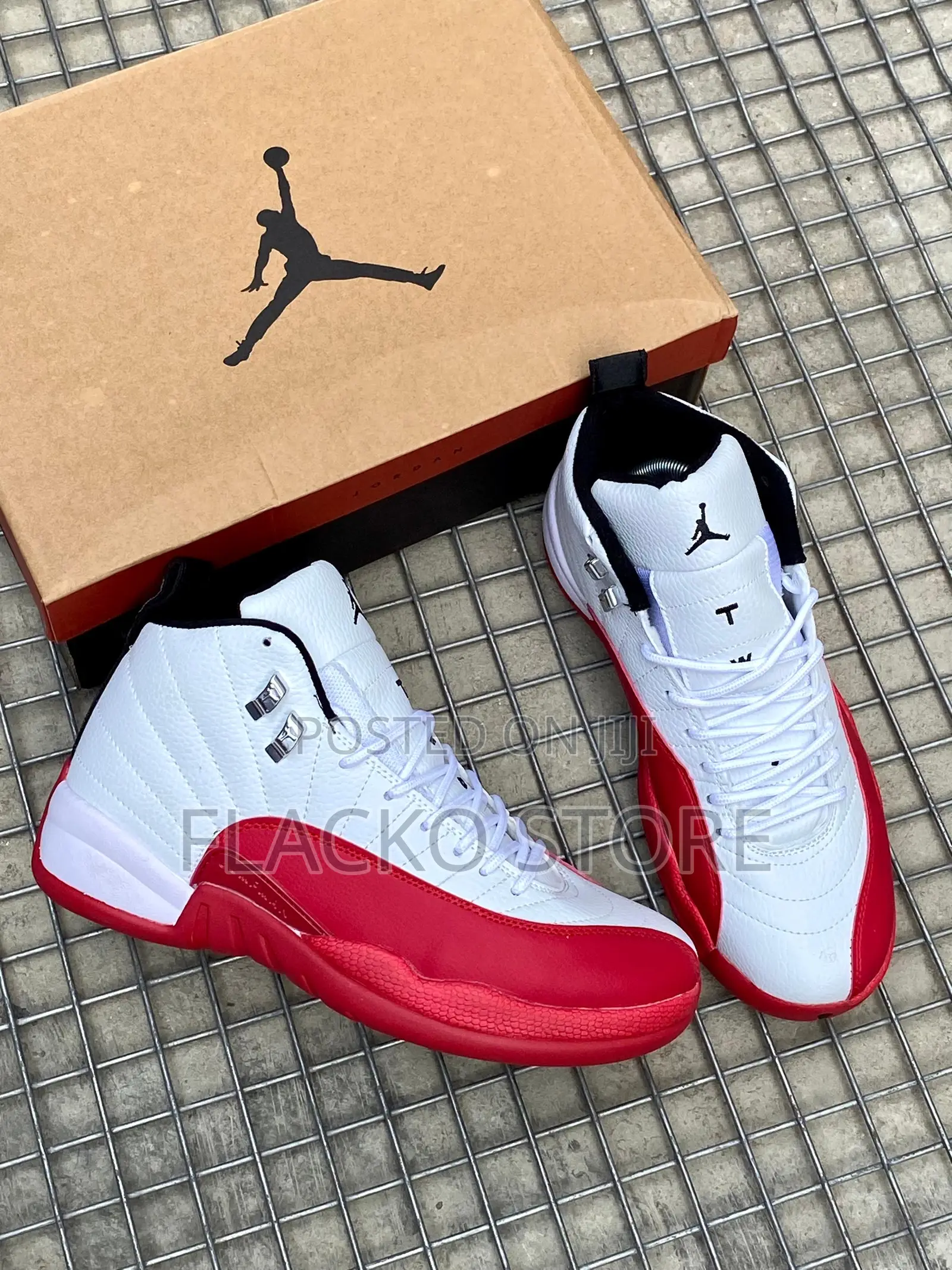 Original Air Jordan 12 Retro Gs Cherry Sneakers