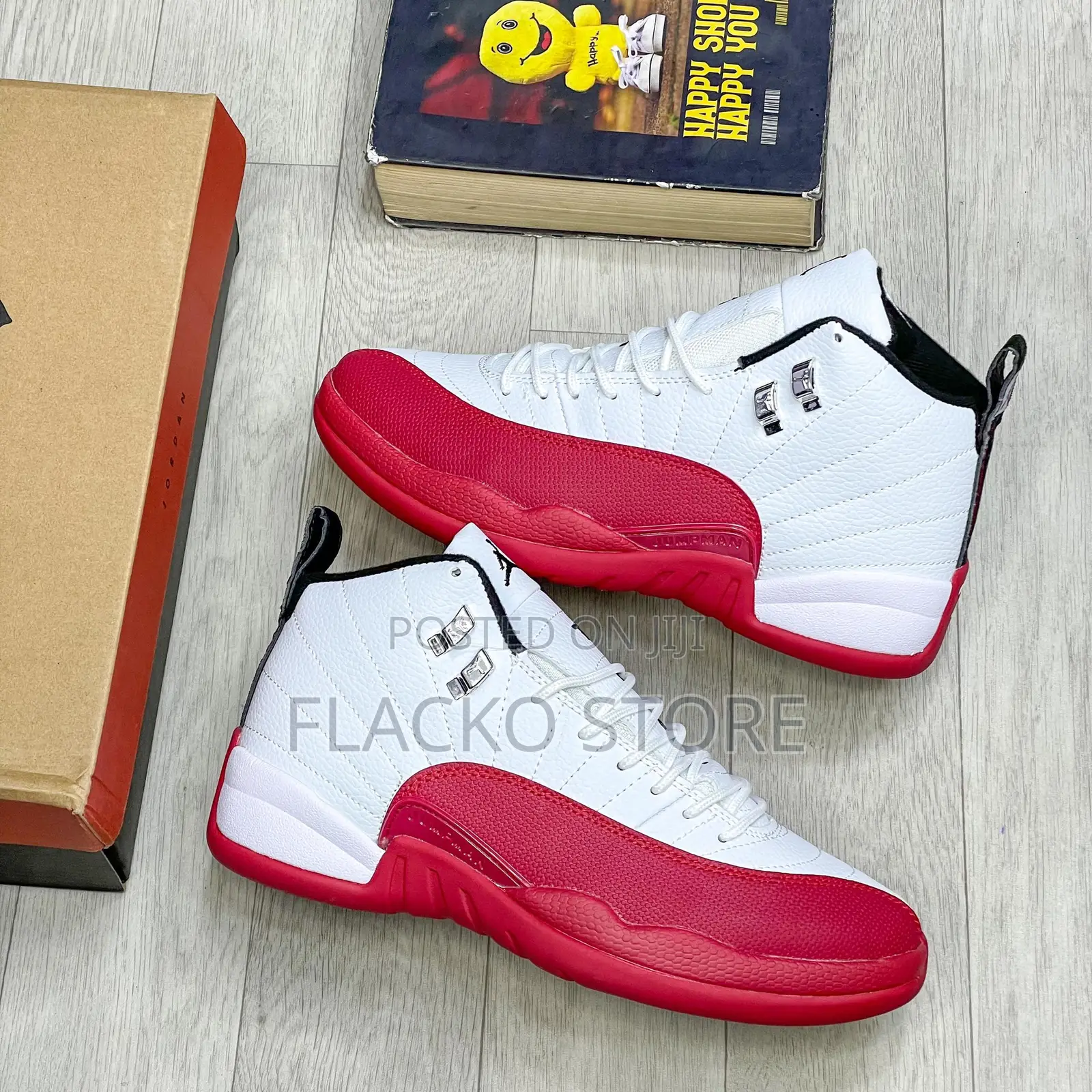 Original Air Jordan 12 Retro Gs Cherry Sneakers