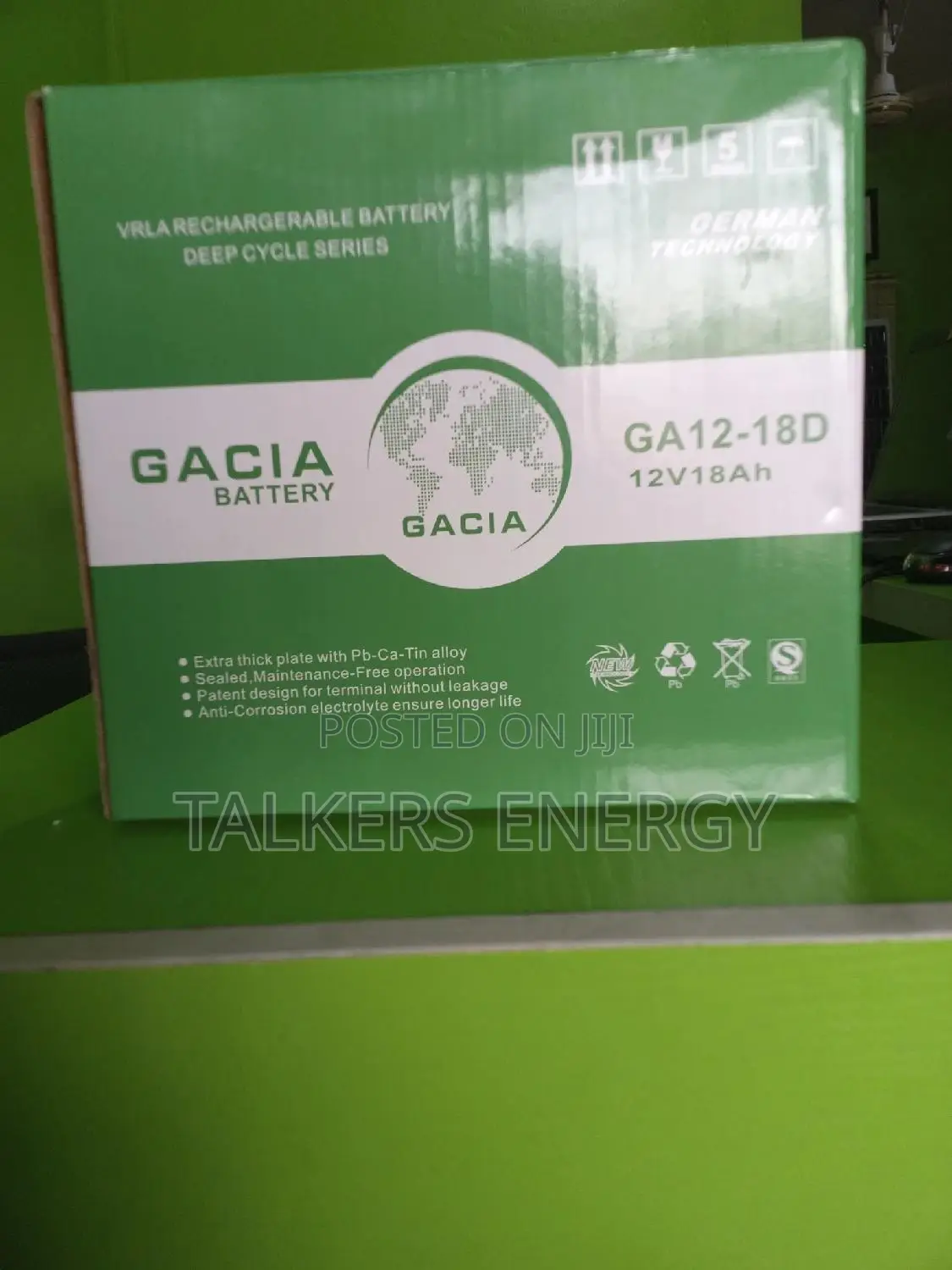 Gacia 12V 18ah Deep Cycle Battery
