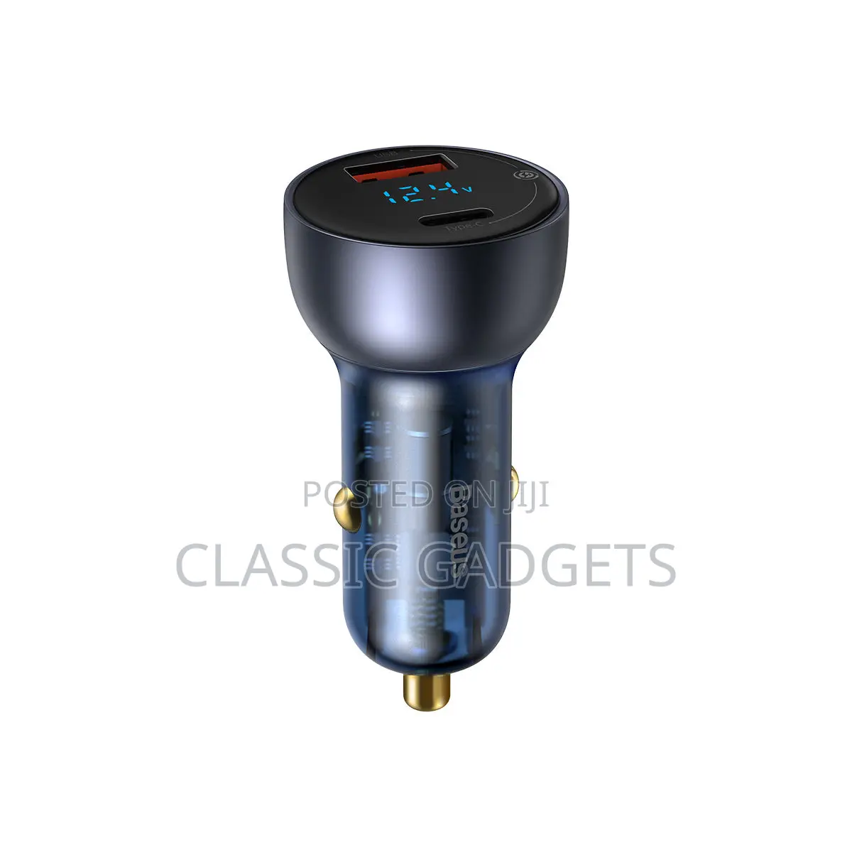 Baseus Digital Display USB-A+USB-C Car Charger 65W