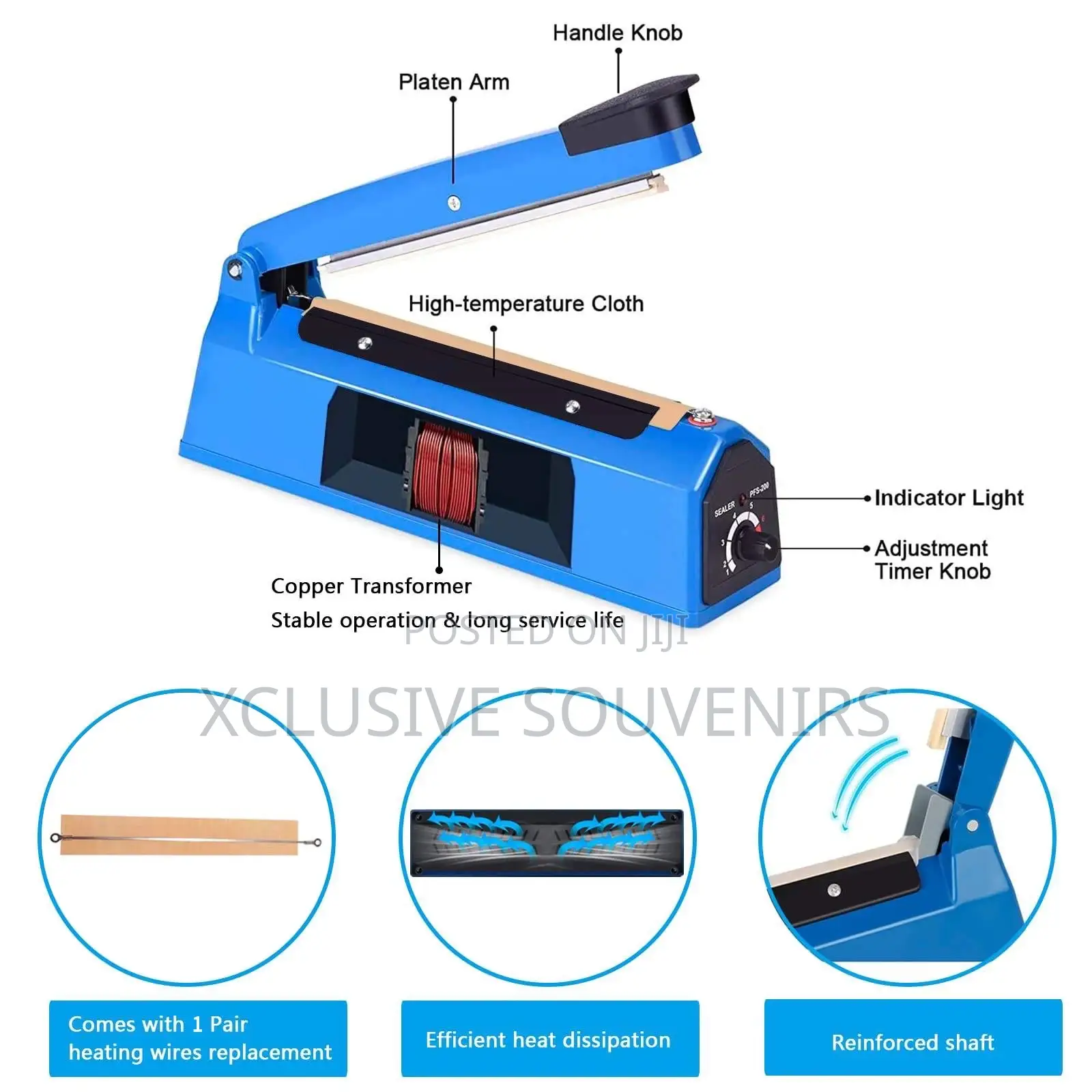 200mm Impulse Heat Sealer Manual Bags Sealer