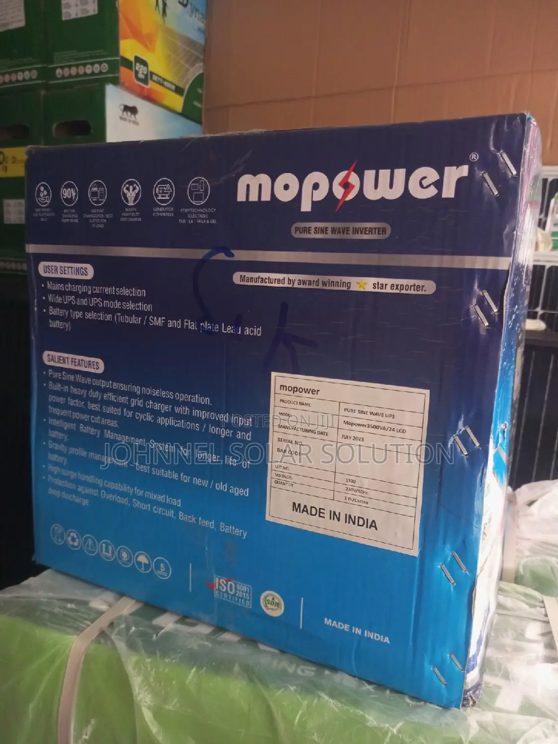 3.5kva 24volts Mopower Non-Hybrid Inverter