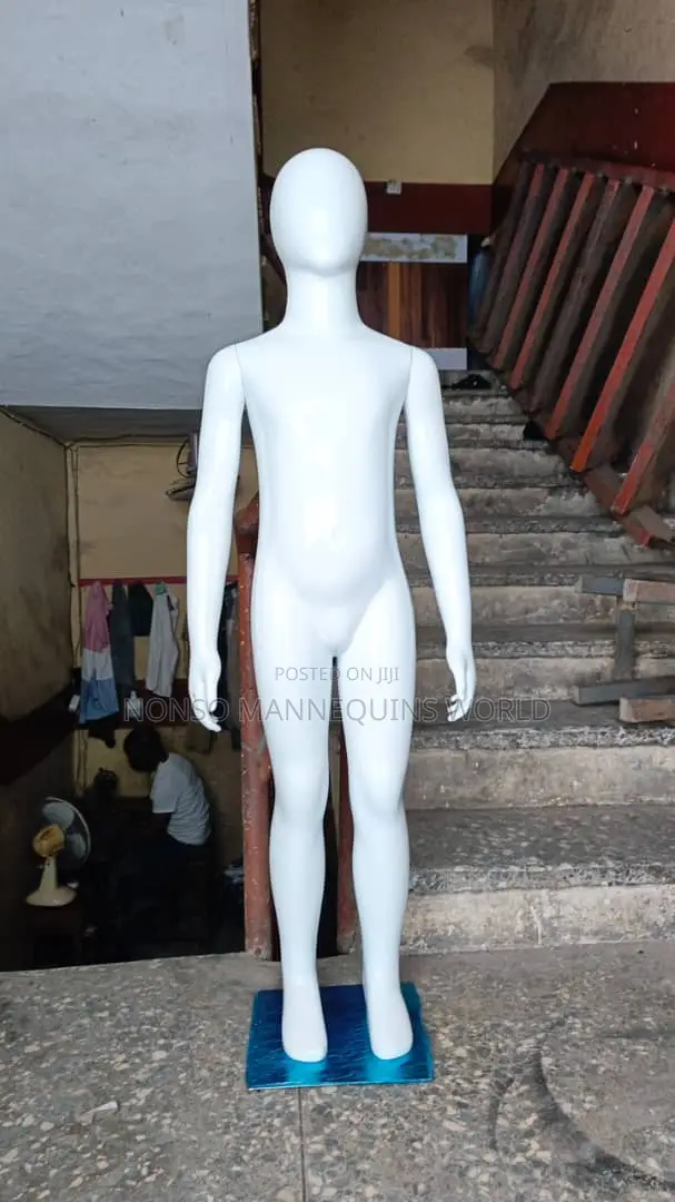 Age 8 To 15 Years Glossy White Unisex Kids Mannequins