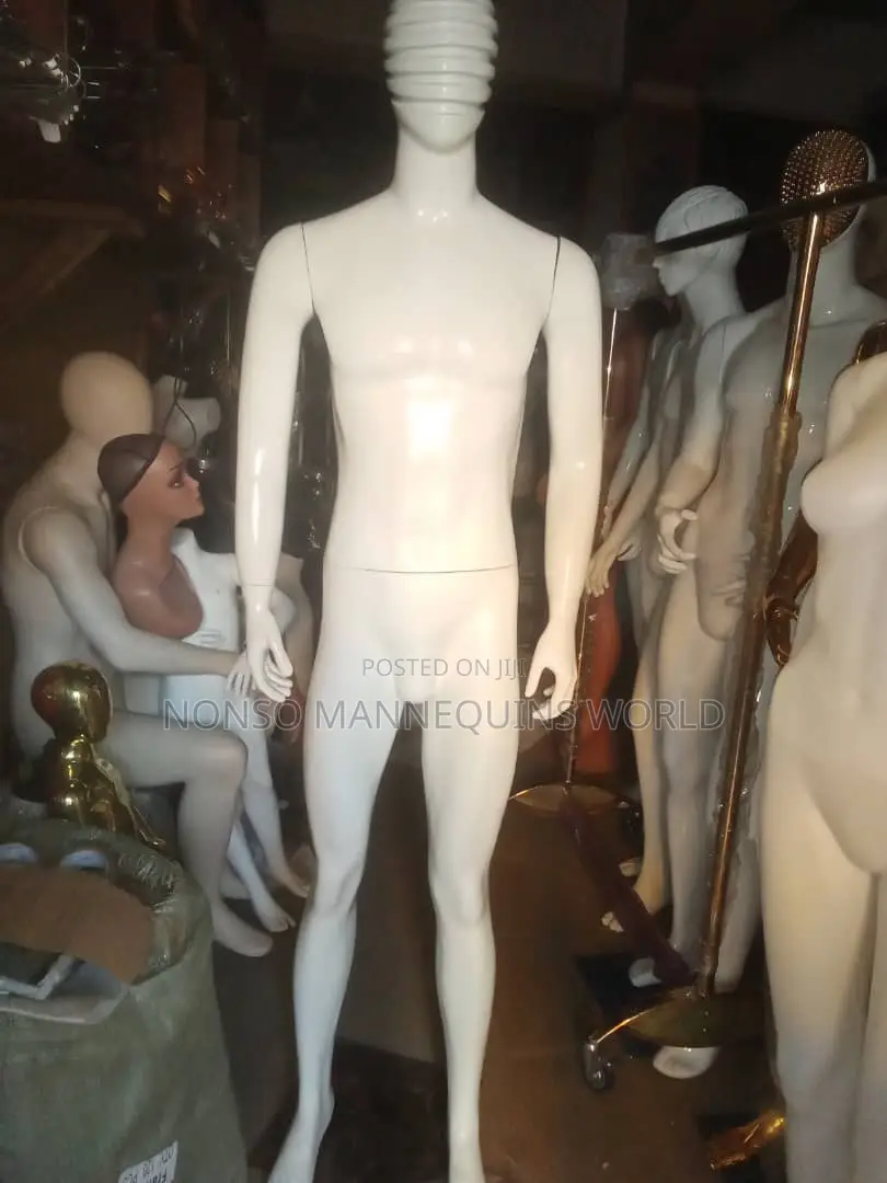 White Spider Face Male Display Mannequin